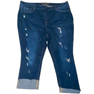 “COPPERFLASH” plus size 24W Distressed Jeans NWOT 🏷️​